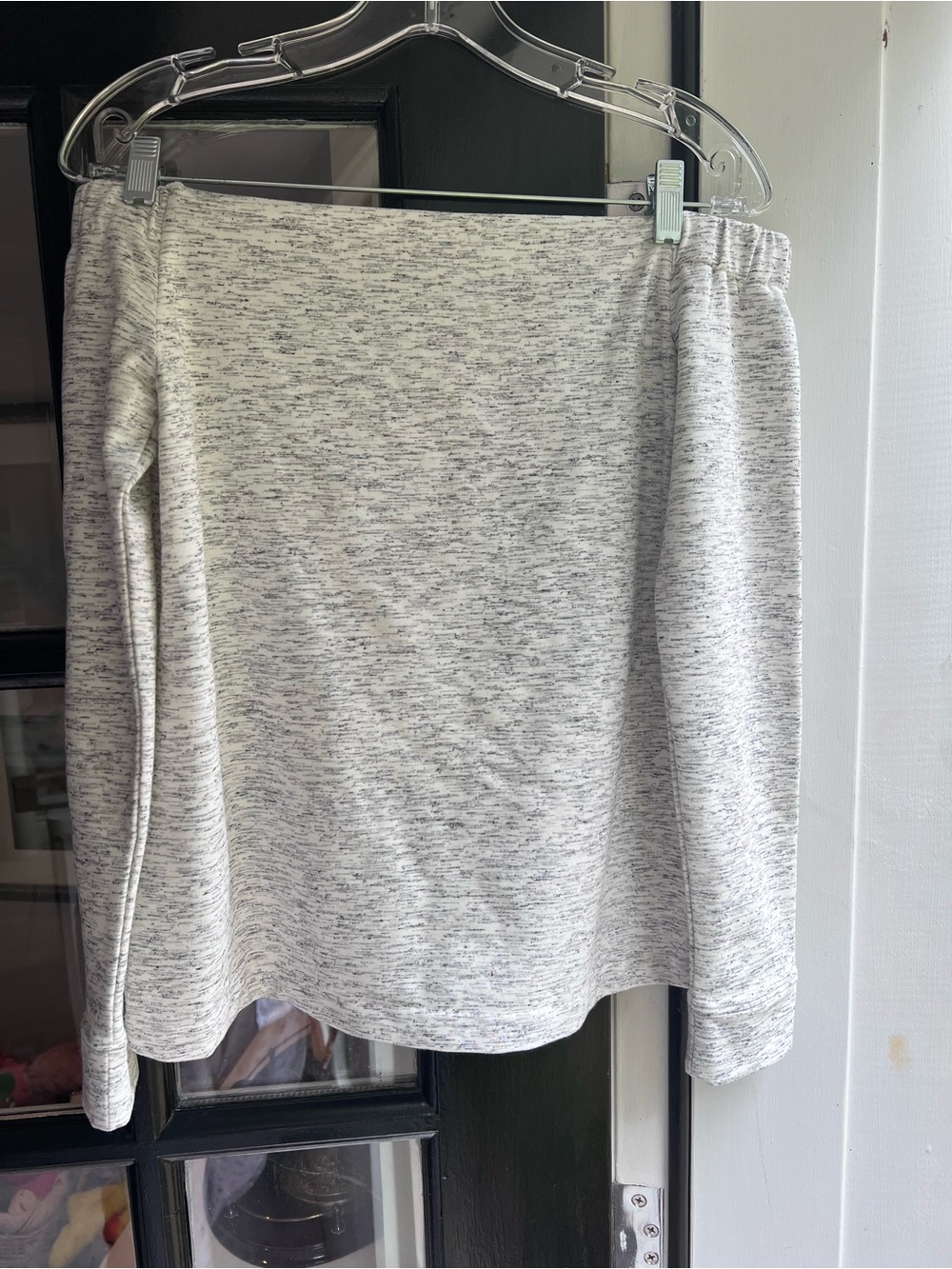 Club Monaco Light Gray Marled Mini Skirt